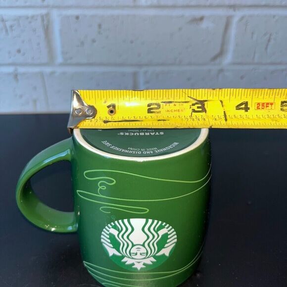 Starbucks 2020 Siren Swirl Logo Green White Coffee Cup Mug Tea 12 oz. - Picture 7 of 8